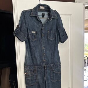 Frankie B. Denim Jumpsuit - Blue